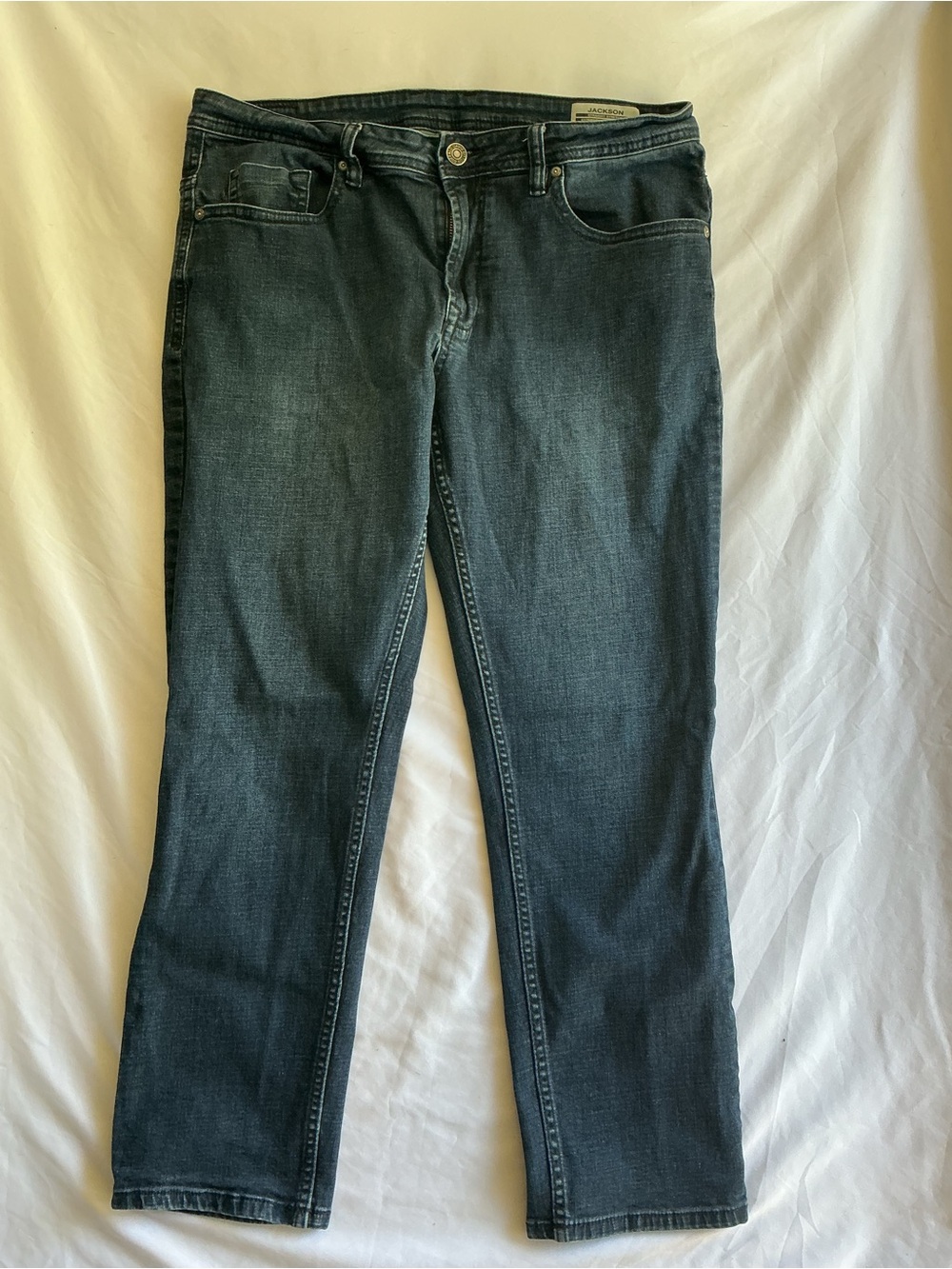 JACKSON Dark Blue Straight-Leg Jeans